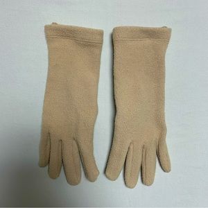 🆕 Tan Fleece Gloves Women’s M/L Warm Winter Lightweight Snow Ski Classic Basic